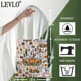 LEVLO OTGW Wirt & Greg Tote Bag Beatrice Bird Fans Gift OTGW Animation the Unkonwn Shoulder Bag Wirt & Greg Merchandise (Potatoes & MolassesTote)