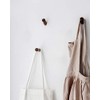 anaan One-Tenth Wooden Wall Coat Rack Coat Hooks Walnut, Beechwood