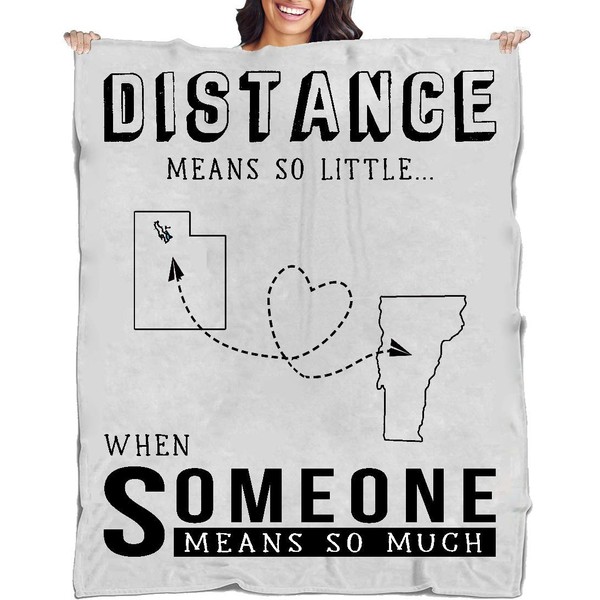 UT VT Long Distance Gift, Blanket from Daughter/Son Living Away