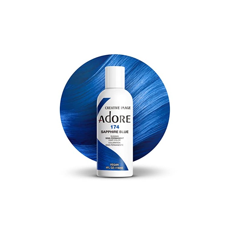 ADORE Semi Permanent Hair Color 4 fl oz 174 SAPPHIRE