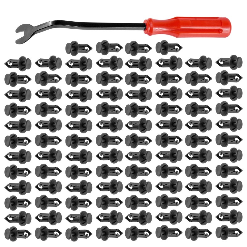 Caltric 100 Fender Rivet Clips w/ Tool for Polaris General