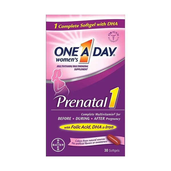 One A Day Multivitaminico Prenatal (30 Softgels) Bayer Sabor S/n