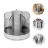 STOBOK Rotating Makeup Brush Organizer Desk Pen Holder Compartment Storage