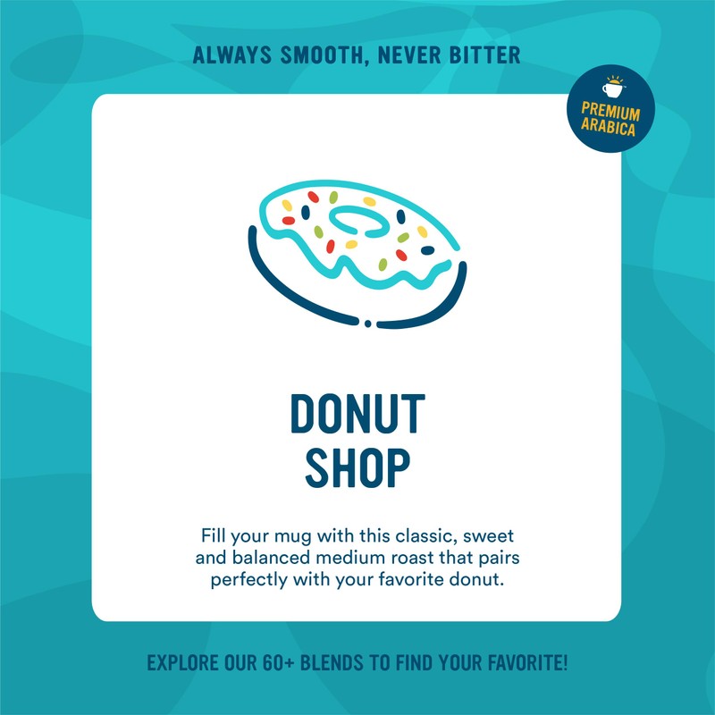 Cameron's Coffee Single Serve Pods, Donut Shop, 96 Count