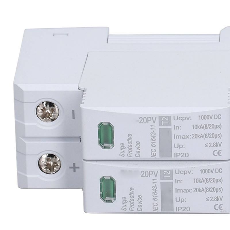 DC Solar PV Surge Protector 2P 10 To 20KA 35mm
