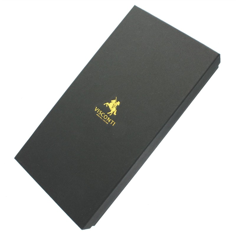 VISCONTI Leather Spectrum Collection IRIS Zip Round Purse with RFID