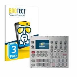 BROTECT Protective Glass for Electron Syntakt E25 Remix Edition (Pack of 3) Protective Film Tempered Glass [Extremely Scratch-Resistant 9H, Anti-Fingerprint