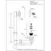 Westbrass 597144-50 14" Black Poly Tubular Bath Waste & Overflow