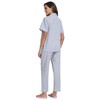 CF Womens 100% Cotton Pajamas Set Button Down Pjs Sets