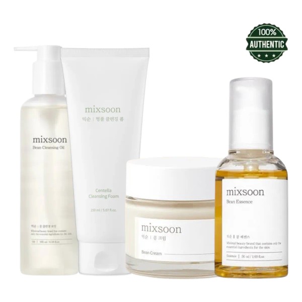 Mixsoon Kit Completo Bean Essence Oil Centella Foam Cream