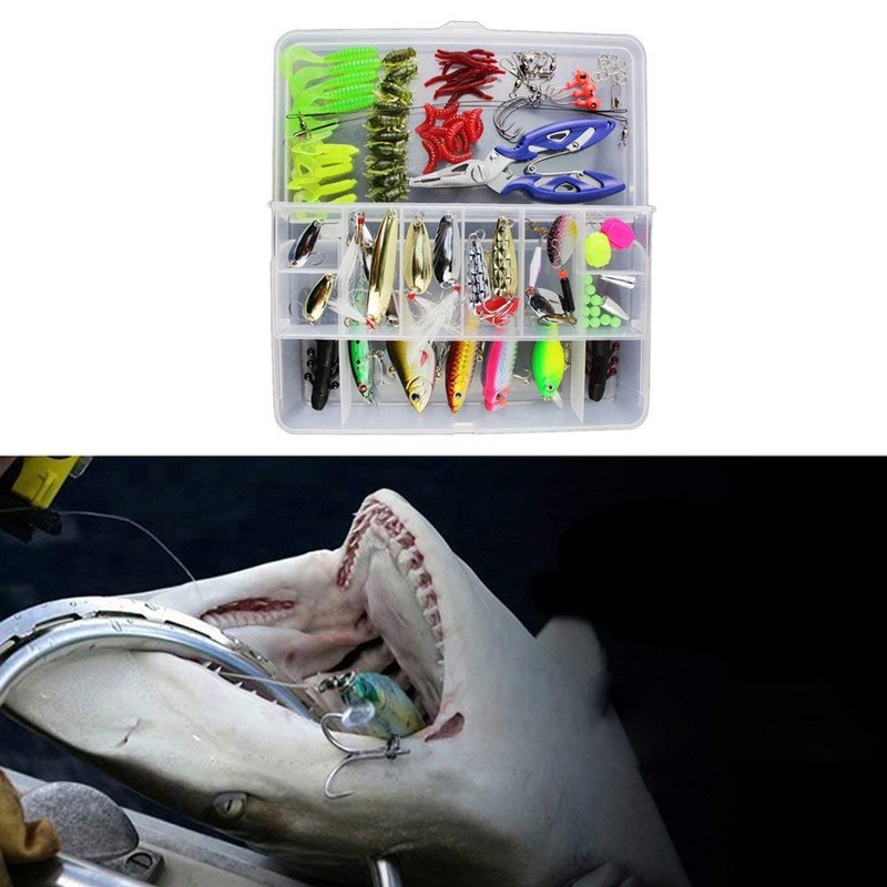 Docooler 73/101 /132/232 Pcs Fishing Lures Mixed Hard Baits Soft