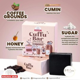 Magara Skin 2 Bars Magara Skin Cuffu Bar Coffee Scrub Soap 60g Each