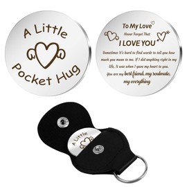 Graduation Gifts for Her Him Gifts for Boyfriend Girlfriend Gifts for Wife Husband Pocket Hug Token Couples Keychains Engagement Gifts for Couples Anniversarygifts for Him Her Wedding Gifts for Couple