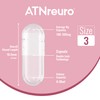 ATNreuro Empty Gelatine Capsules Size 3-Clear Empty Capsules 100 Count,