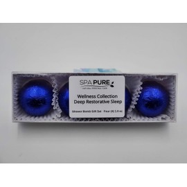 Spa Pure DEEP Restorative Sleep Aromatherapy Shower Steamers Bombs - Shower Bombs with Essential Oils – Unisex Bath Melts - Self Care and Relaxation Shower Steamer - Enjoy Spa at Home - (4 Count)