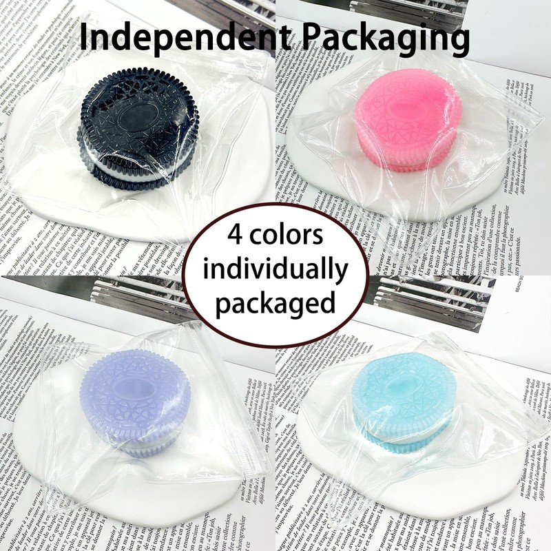 Stress Relief Squishy Tool, Cookie Shape Sensory Tool with Solid