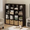 Furinno Cubicle Book Shelf, 16-Cube Bookshelf, Extra Thick Frame Reversible