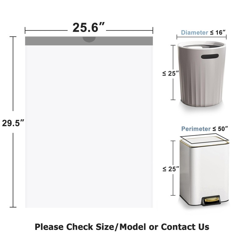 15 Gallon Trash Bags Drawstring, JUKFITA Tear-Free Tall Garbage Bags,