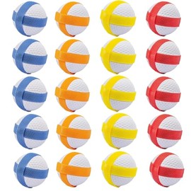 ToVii Golf Practice Balls, 20-Pack, Sticky Hook and Loop Design, Multi-Colour
