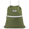 Drawstring Backpack String Bag Sackpack Cinch Water Resistant Nylon for