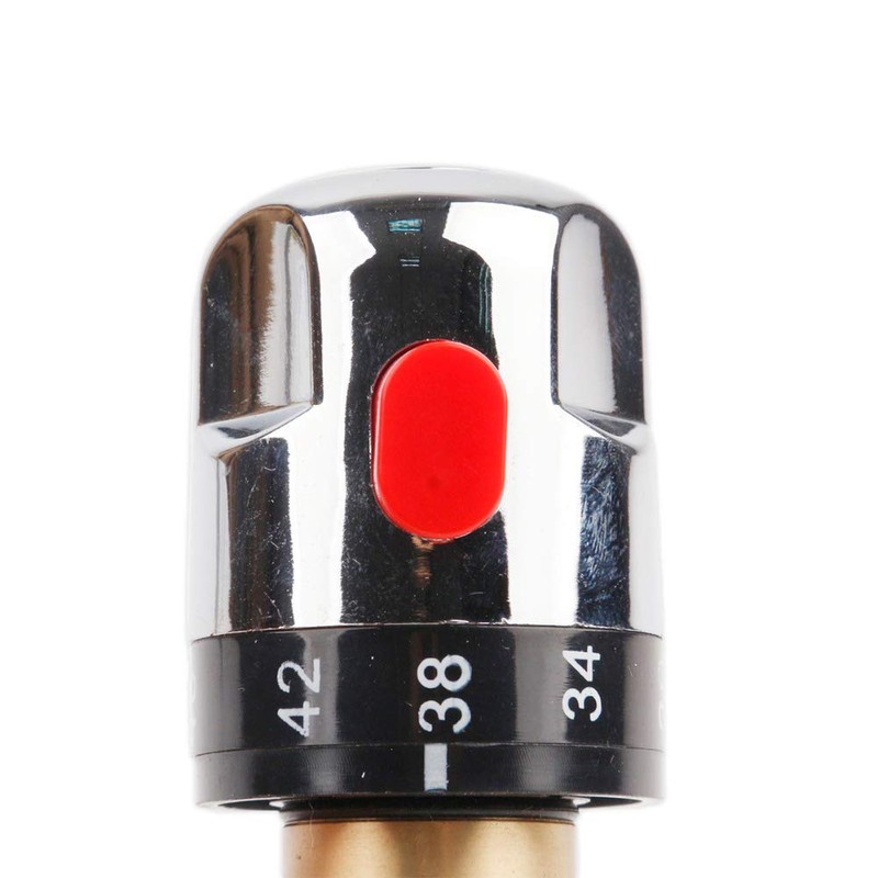 Brass Thermostatic Mixing Valve, 3 Way Water Temperature Pipe Basin