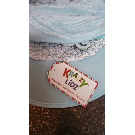 Krazzy Lidz Hat Christmas Tree Topper Tabletop Snowflake Silver Blue 16" x 10"