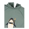 Sterntaler Boys' Short-Sleeved Shark Swimming Shirt Set, Matt Green