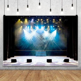 Xiaoterna 7x5ft Stage Concert Backdrop Stage Bokeh Photography Background Band Stage Sing Dance Backdrop Birthday Party Decoration Kids Adults Portrait Photo Shoot Studio Props Suppliers