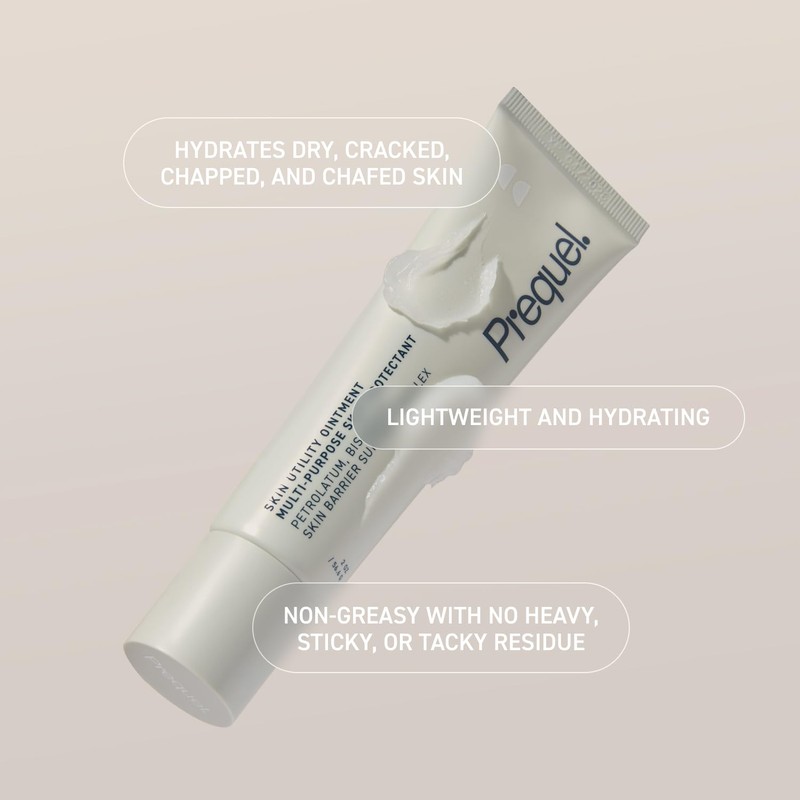 Prequel Skin Utility Ointment, Moisturizing Protectant. Mid-weight Occlusive Face and