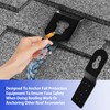 3 Pcs Roof Safety Anchor Hitch Clip, Black Roof Anchors,