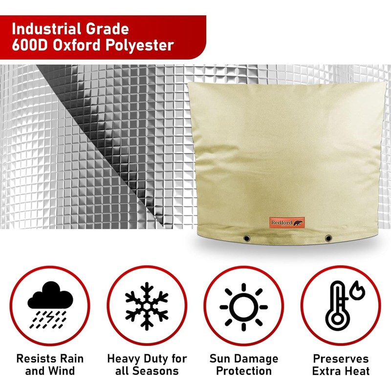 Redford Supply Co. Cold Snap (5°F) Backflow Preventer Insulation Cover,