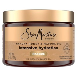 SHEA MOISTURE - Mascarilla hidratante intensiva para el cabello con miel de manuka y aceite de marfura, 12 onzas
