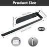X-BLTU 2 Pcs Black Kitchen Roll Holder Wall Mounted, Magnetic