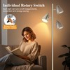 QiMH Tree Floor Lamp with 3 Light Bulbs, Standing Tall