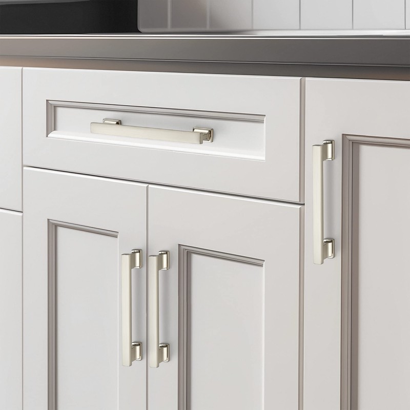 Ravinte Hardware 10 Pack 5 Inch (128mm) Brushed Nickel Cabinet