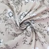 Linen Floral Upholstery Fabric by The Yard - Sewing Fabric