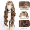 Esmee Long Wavy Highlights Light Brown Wigs for Women Natural