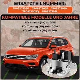GEAREVER Tailgate Lock, Boot Lock, Door Lock for VW Sharan Touareg, for Seat Alhambra 7P0827505E, 7P0827505G, 7P0827505L, 7P0827505N