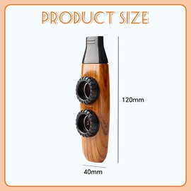 Wood Grain Kazoo, Kazoo with 3 Kazoo Flute Membranes and a Beautiful Box for Musical Instruments Ukulele Guitar Partner