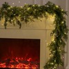 MISSPIN Christmas Garland with Lights, Real Touch Winter Pine Garland,