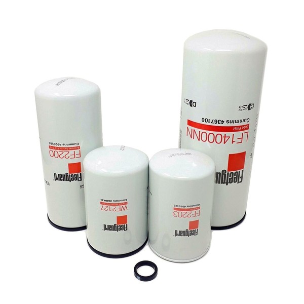 Maintenance Filter Kit Compatible with ISX Cummins Pre- 2010 Engines (50,000 Miles) Fleetguard