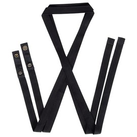 Chef Works Unisex Lockharte Bib Apron Straps, Black, One Size