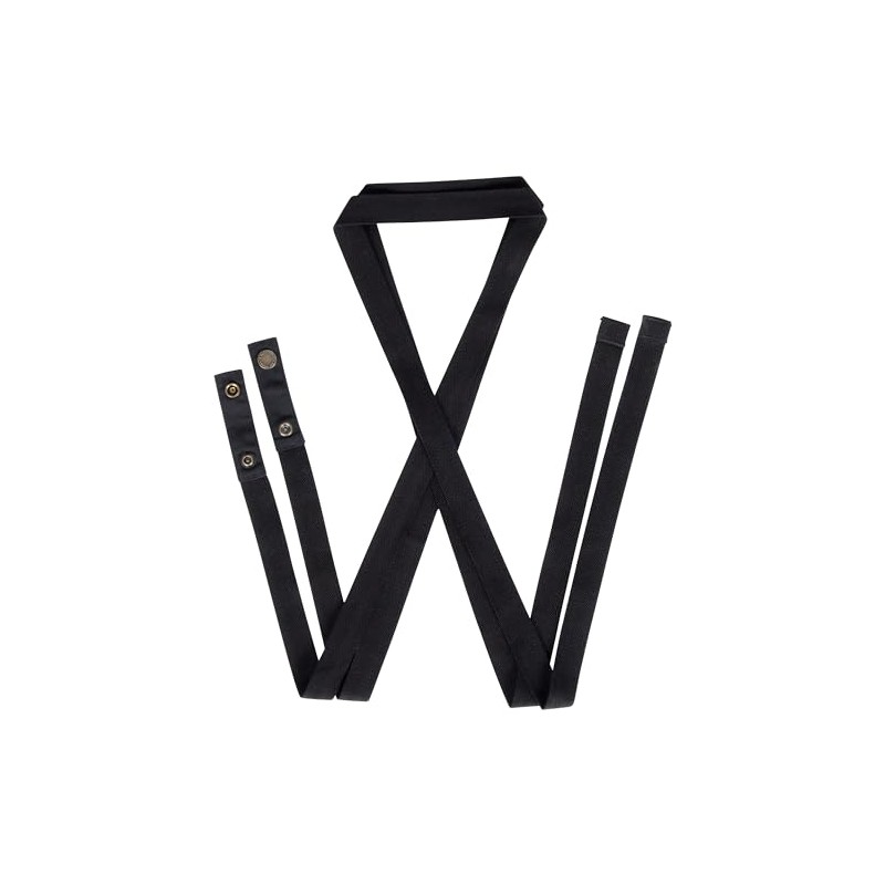 Chef Works Unisex Lockharte Bib Apron Straps, Black, One Size