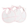 Filet - Set of 3 White Cotton Terry Bibs with