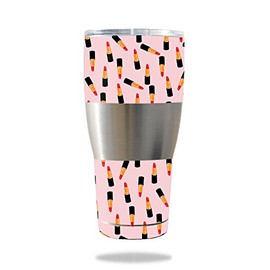 MightySkins Skin Compatible with Ibex 30 oz Tumbler wrap Cover Sticker Skins Lipstick Pattern