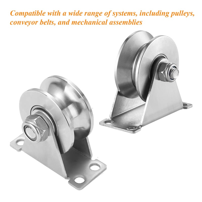 Stainless Steel U Groove Roller Gate Track Roller Heavy Duty