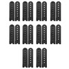 sowaka 10 Pairs Snapback Strap Repair Fasteners Buckle Extender (Black)