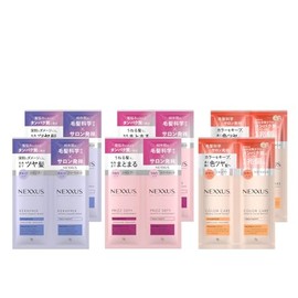 NEXXUS Shampoo Trial Set, 0.7 oz (20 g) x 6 Pieces, 2 Each Travel Sachet