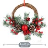 com-four® Christmas Hanger for Christmas Decoration - Advent Wreath for