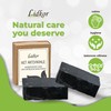LIDKOR Activated Charcoal Soap with Bamboo Charcoal, Vegan, Handmade, 100